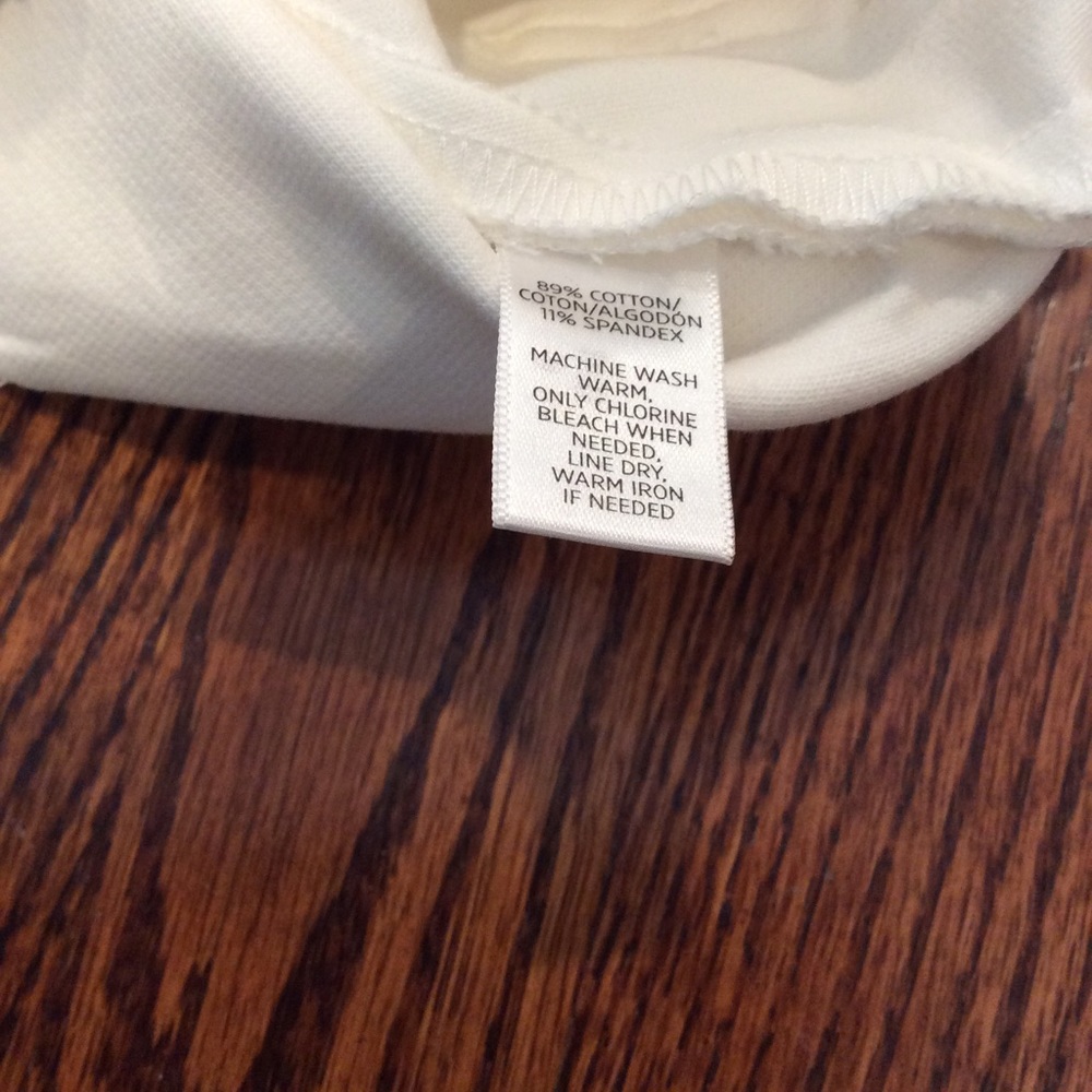 Loft white button down skirt Sz 6p - Picture 4 of 8